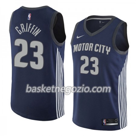 Canotte Uomo Detroit Pistons Blake Griffin 23 Nike City Edition Swingman